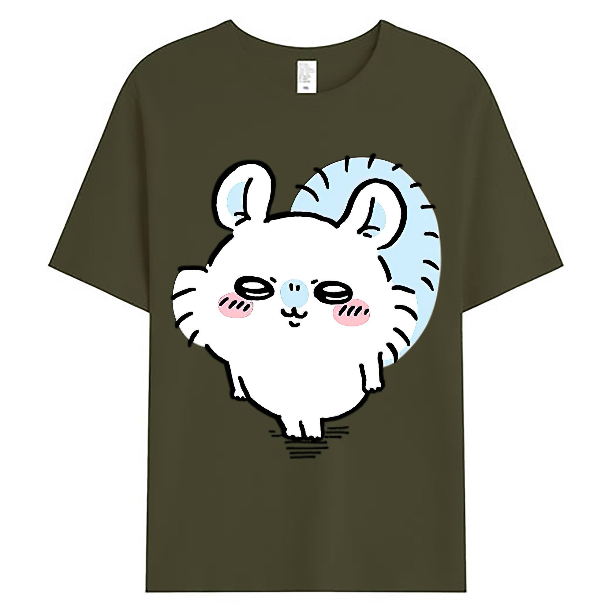 （画像用） ちいかわ モモンガ Chii-kawa Momonga 綿100％ メンズ半袖Tシャツ｜肌触りやわらか＆通気性